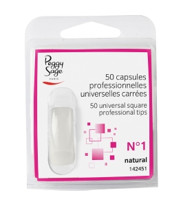 Capsules naturelles universelles carrées par taille x50